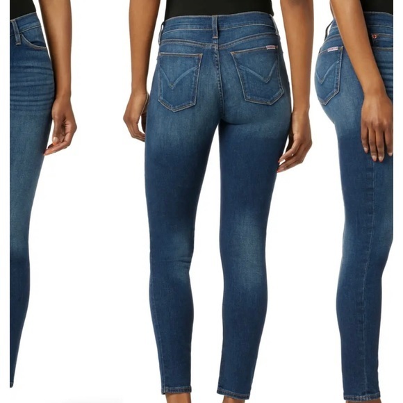 Hudson Krista Super Skinny Blue Jeans size 27, Rise 7.5”, RN #107996, 5 pockets - Picture 2 of 14